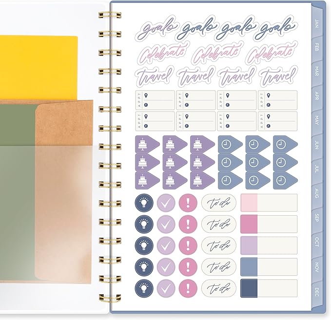 Cambridge 2026 Planner by Leah Bisch, Weekly & Monthly, 5.5" x 8.5", Small, Ciara Floral (LB41-200-26)