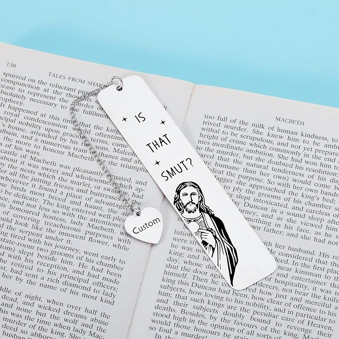 Personalized Funny Gift Bookmark for Women & Men Book Lovers & Readers - Custom Christian Book Marker for Coworker, Sister, Best Friend - Christmas & Birthday Gift for Adults, Teen Boys & Girls