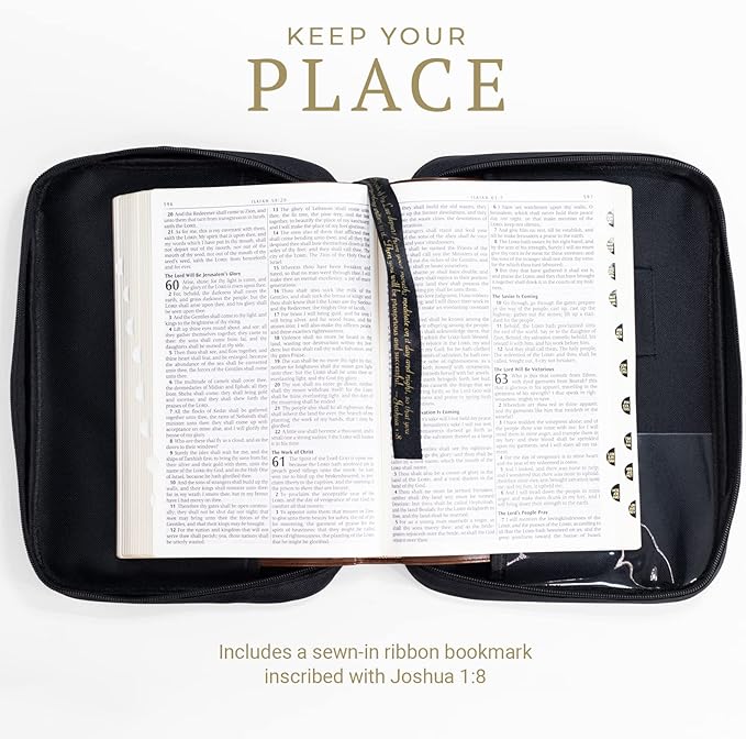 Divinity Boutique, Canvas Bible Case - Black Bible Cover for Men and Women - for Compact, X-Large and XX-Large Books