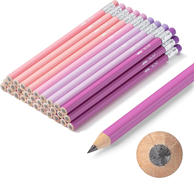 Mr. Pen- Jumbo Pencils, 30 Pack, Colorful Barrels, Smooth Black 2 HB Graphite Cores, Large Preschool Pencils, Smooth Writing Lead for Kindergarten, Kids and School Supplies