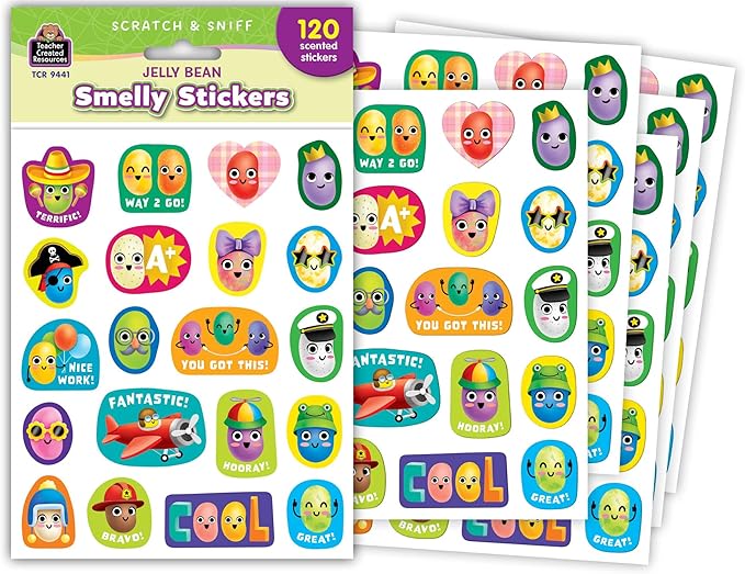 Teacher Created Resources Jelly Bean Smelly Stickers (TCR9441)