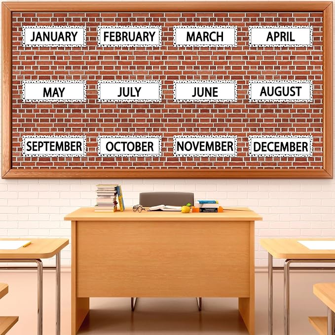 Qyeahkj Red Brick Bulletin Board Paper Roll Fireplace Bulletin Board Background Paper Fade Resistant Chimney Classroom Decoration Poster Art Craft Home Wall Education Decoration Supplies 17.7in x 20ft