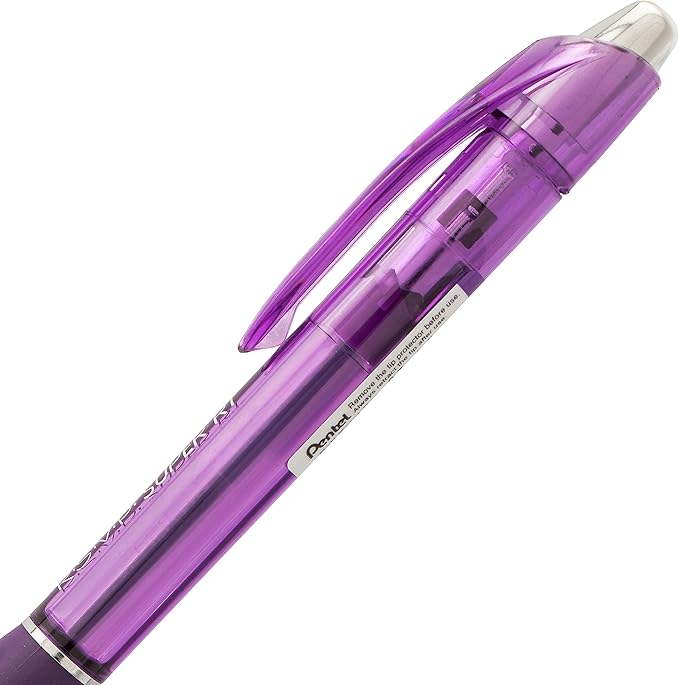 Pentel RSVP Super RT Ballpoint Pen, (0.7mm) Fine Line, Violet Ink (BX477-V)