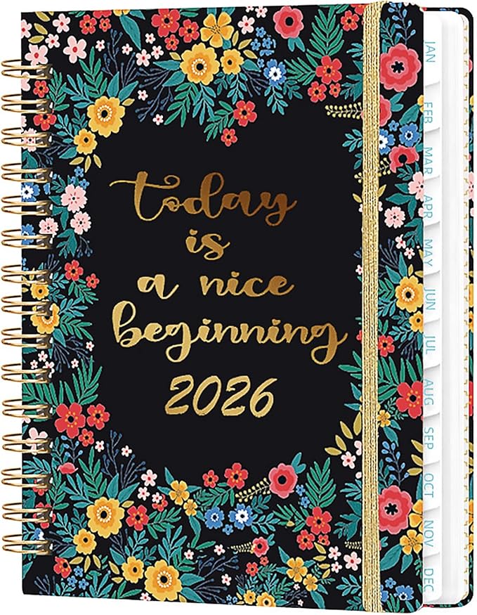 2026 Planner, Weekly and Monthly Calendar Academic Planner, Hardcover Agenda Planner, 2026 School Year Planner for Desk Accessories and School Office Supplies (Jan - Dec)