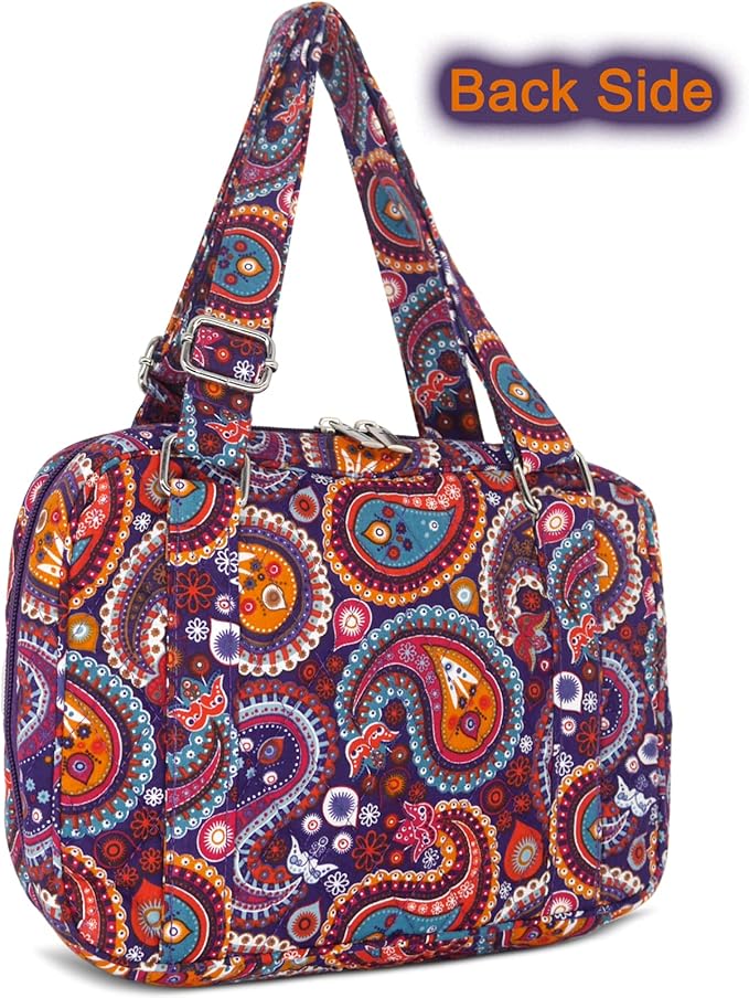 Bible Cover for Women with Adjustable Straps, Extra Large Study Bible Carrying Case Bag with Zip Pocket, 11.3x8.3x2.7 Inches