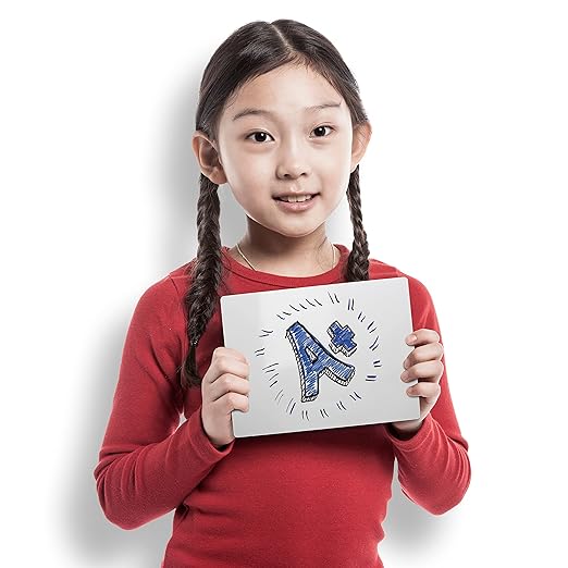 Flipside Products 5" x 7" Dry Erase White Boards, Classroom Pack, Single-Sided Lapboard for Class, Reusable for Group Participation - 12 Pack