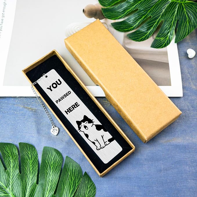 Cat Gifts for Women Cat Lover Gifts for Women Men Readers Cute Bookmarks for Woman Teens Girl Boy Birthday Gift for Book Lovers Bookish Gift Reading Accessories