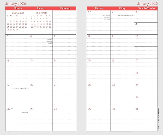 Graphique 2 Year Pocket Planner | 29 Month Organizer, Aug. 2025 – Dec. 2027 | Monthly Calendar & Notes Spreads | Marked Holidays | Live Love Laugh | 3.75” x 6"