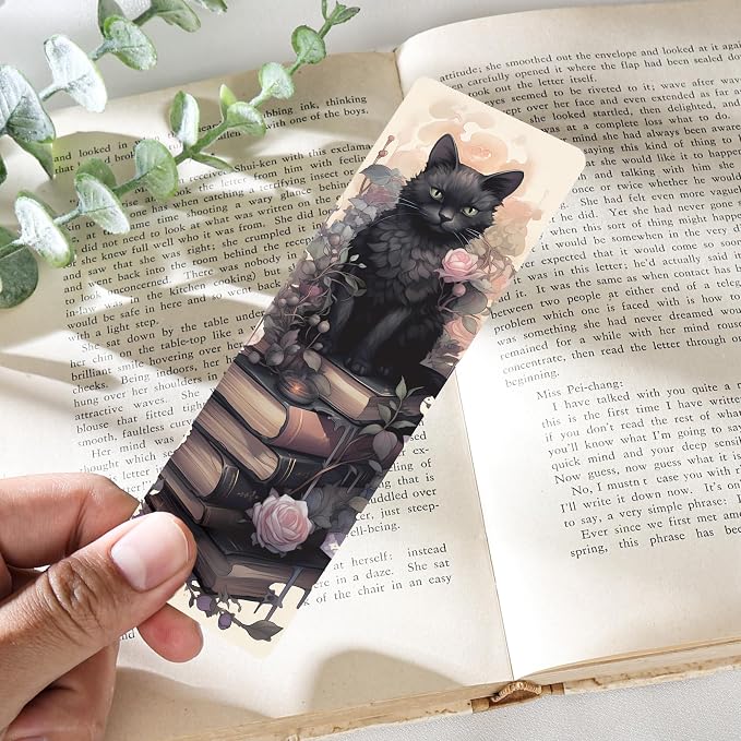 Vintage Bookmarks Bulk Gifts - 100 Pcs Cute Cats Paper Bookmark for Women Girls Students Book Lovers Flower Page Marks School Classroom Reading Accessories Bookish Gift for Birthday Graduation