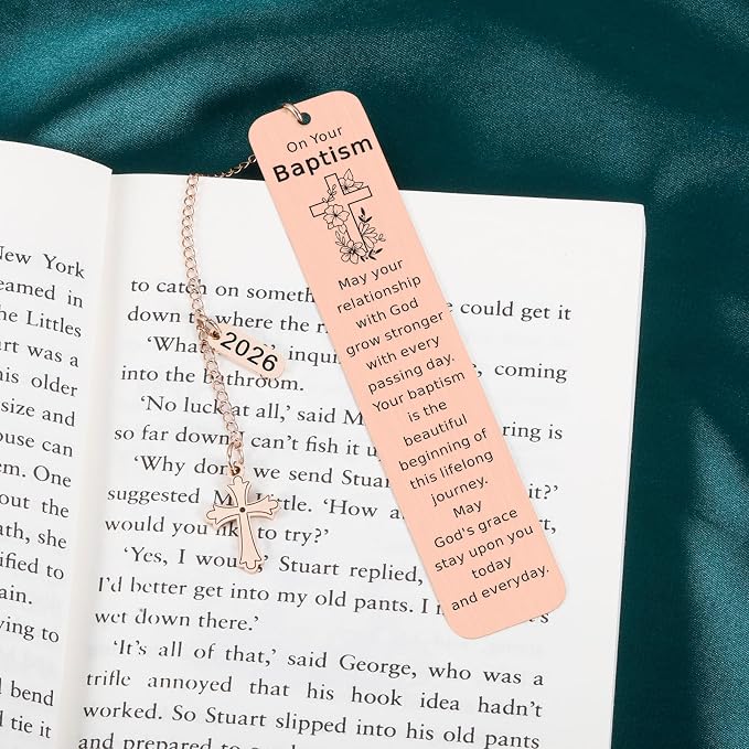 Baptism Gifts for Girl Baptism Gifts for Boys Catholic Christening Gifts First Communion Gifts for Girl Boy Confirmation Gifts for Teens Baptism Bookmark Christian Easter Gifts for Kids Women Men