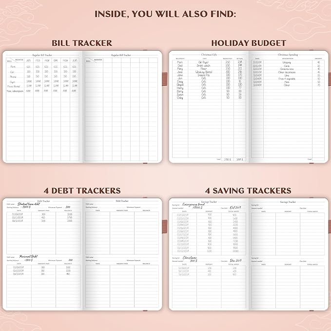 Legend Budget Planner– Deluxe Financial Planner Organizer & Budget Book Money Planner Account Book & Expense Tracker Notebook Journal for Household Monthly Budgeting & Personal Finance–Rose Gold Foil