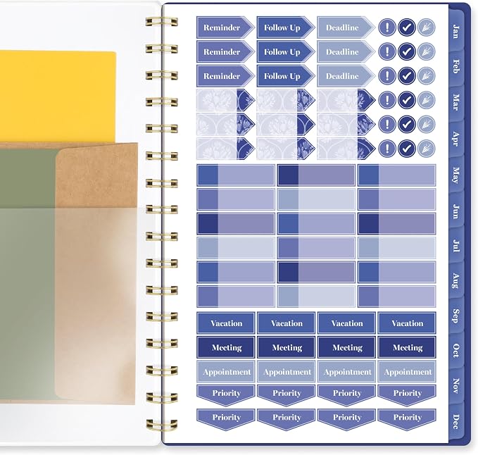 Mead Cambridge 2027 Planner, Weekly & Monthly, 5.5" x 8.5", Cyane (1844-200-27)
