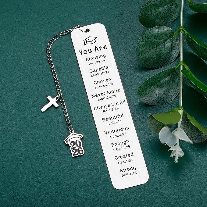 2026 Graduation Gifts for Him Her Religious Graduation Gifts for Women Senior Night Year Class of 2026 Bulk Best Gift for High School College Grad Gift for Daughter Christian Grad Bookmark Christmas