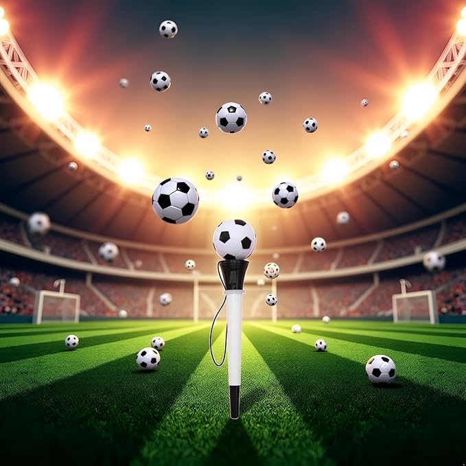 Black-White Funny Bounce Football Pens,Football launching pen,Football shooting pen,Bouncing Gel Ink Pen for Home Birthday Party Favors,Writing and Correction Supplies