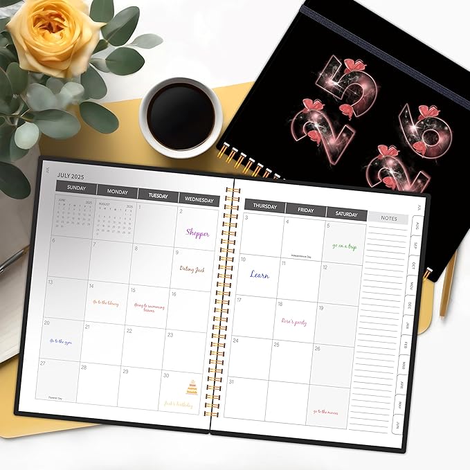 Academic Planner 2026, 8.5" x 11" Weekly & Monthly Calendar from Jan 2026 - June 2026, 6 Month Daily Planner with Tabs Elastic Closure, Ample Writing Space, Perfect for Office, Home and School