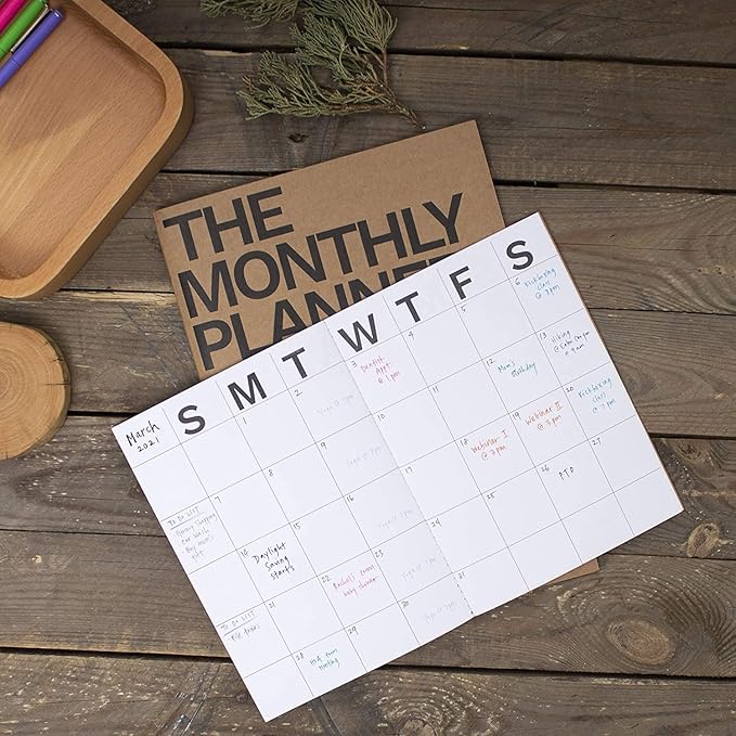 The Monthly Planner Undated (Medium x 2 Pack)