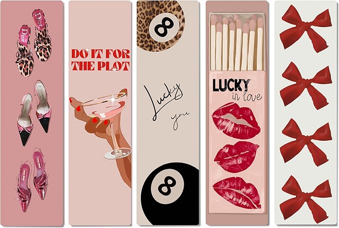 10 PCS Bow Bookmarks, Funny Bookmarks for Women, Romance Booklover Gifts, Cute Gifts for Romance Reader Friends Girls