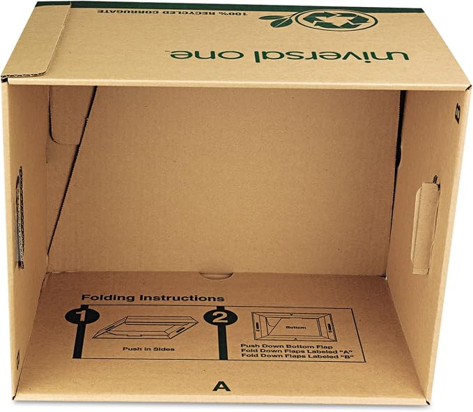 Recycled Record Storage Box, Letter, 12 X 15 X 10, Kraft, 12/Carton