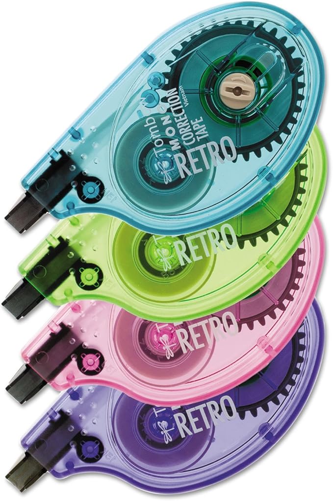 Single-line Bright Dispnsr Correction Tapes (Pack of 4)