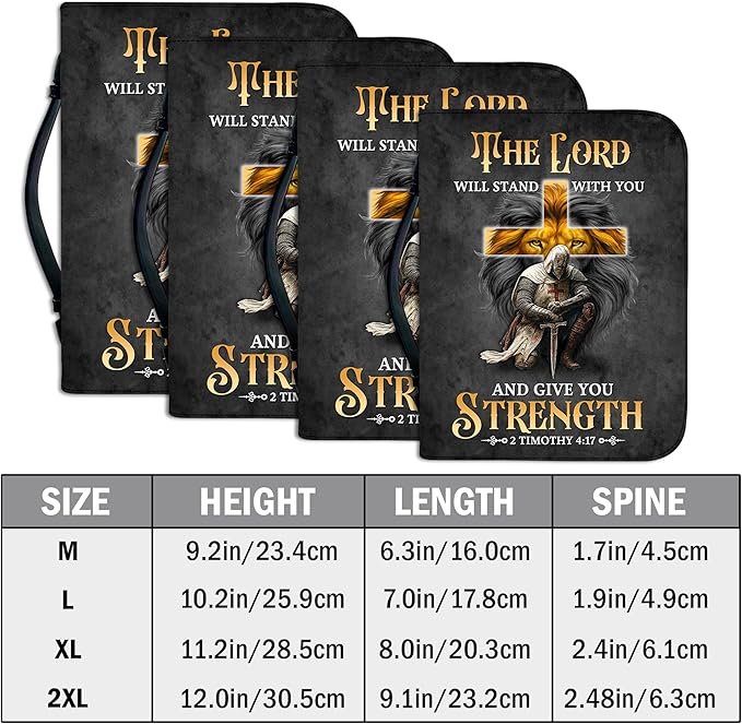 Personalized Man of God Bible Cover, God Says I Am Bible Case PU Leather, Bible Holder Handle Zipper, Faith Scripture with Name Case Bag, Religious Gifts for Church Christians Women Men (GOD-03)