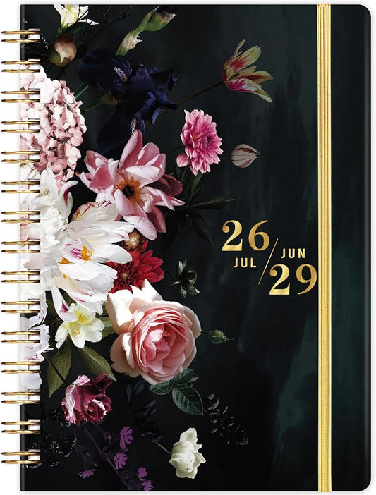 2026-2029 Monthly Planner/Calendar - 3 Year Monthly Planner 2026-2028, JULY. 2026 - JUNE. 2029, 6.3" × 8.4", 3 Year Calendar with Tab, Back Pocket, Twin-Wire Binding, Premium Paper, Note Pages