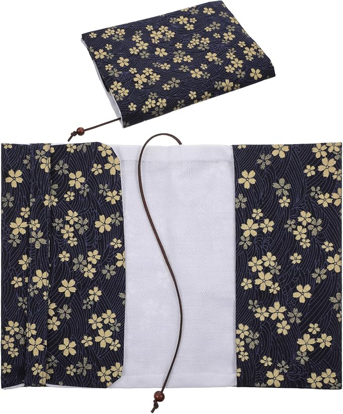 Book Covers for Paperbacks,Book Cover Protector Adjustable Fabric Fit A5 Size Paperbacks for Hardcover Softcover Novels Protection Dark Blue 5.5x8.2 Inch(Dark Blue)