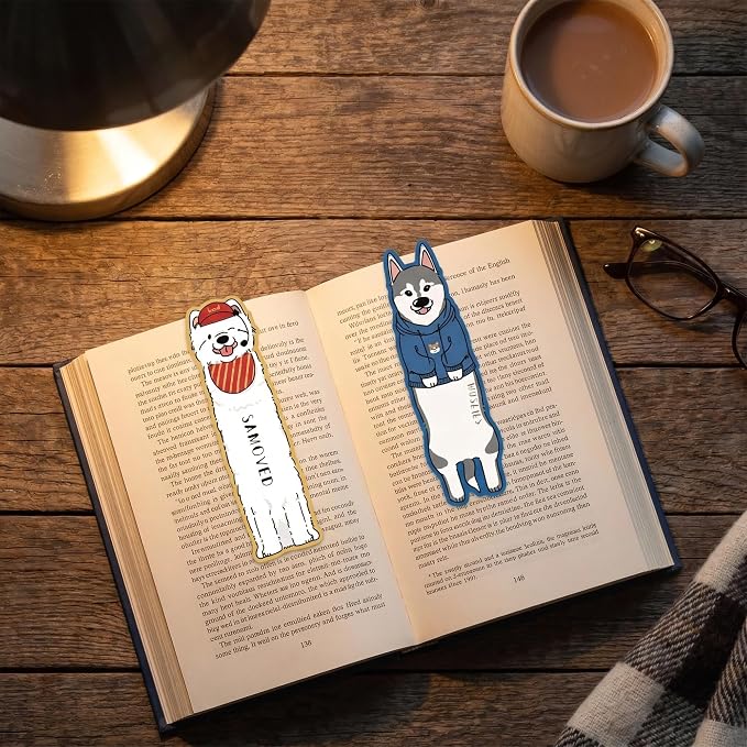 Cute Bookmarks Bulk Gifts - 90 Pcs Dog Paper Bookmark for Women Girls Students Book Lovers Animals Page Marks School Office Classroom Reading Accessories Bookish Gift for Birthday Graduation