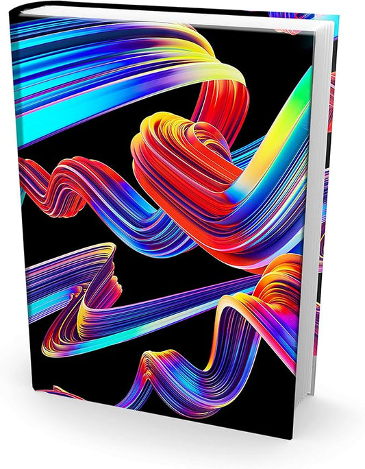Easy Apply, Reusable Book Covers 1 Pk. Best Jumbo 9x11 Textbook Jackets for Back to School. Stretchable to Fit Most Large Hardcover Books. Perfect Fun, Washable Designs for Girls, Boys, Kids and Teens