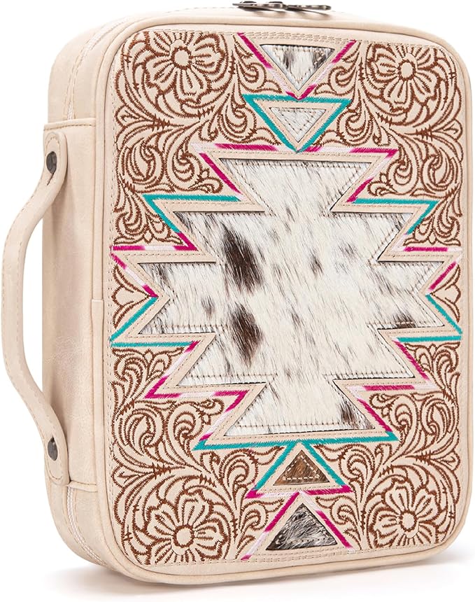 Montana West Western Style Embroidered Bible Covers for Women Men Book Carrying Case Church Bag Outdoor Bible Protective