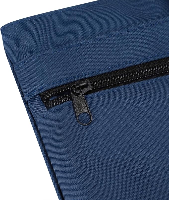 Ibluelover Portable Business Briefcase Zipper Bag Waterproof Durable A4 File Folder Bag Lightweight Carrying Case Handbag File Storage Organizer Holder for Office Meetings Travel