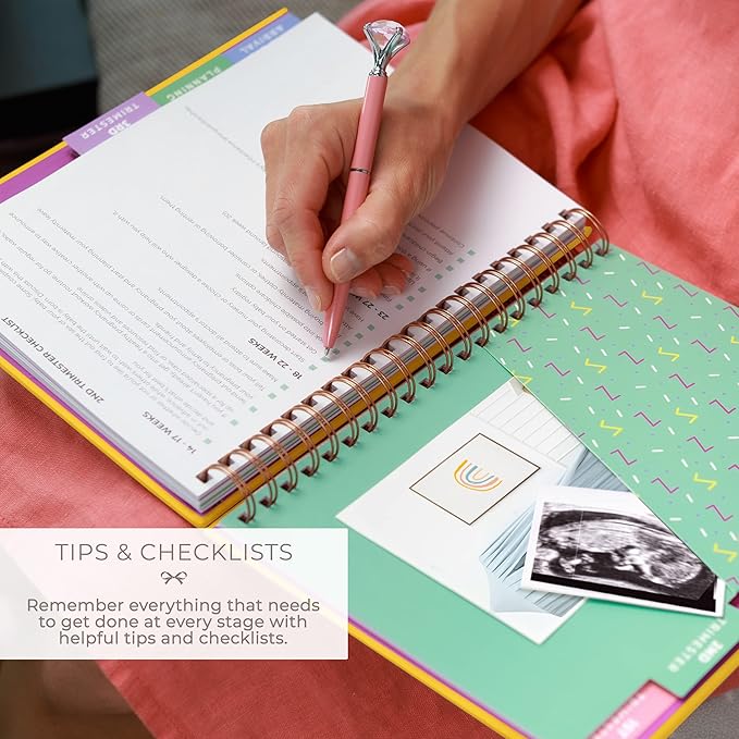 Clever Fox Pregnancy Journal & Memory Book - Pregnancy Planner & Notebook for Expecting Moms – Baby Keepsake, First Time Moms Gift (Amber Yellow, 9" x 10.5")