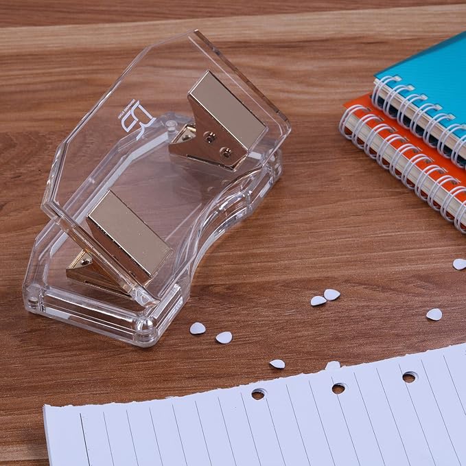 Draymond Story Acrylic Gold Punch & Stapler Combos - 1) Curved Hole Punch 1) Stapler 1) Staple Remover