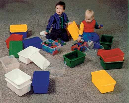 School Smart Sturdy Plastic Storage Tray, Multifunctional Design for Classroom, Home, and More, Standard Cubby Size, White