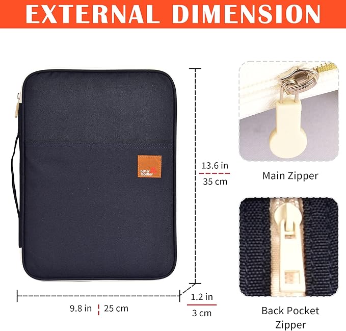 Lanola A4 Document Bags Portfolio Waterproof Business File Holder Travel Gear Organizer Electronics Accessories Bag