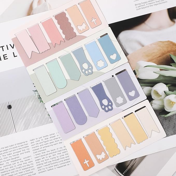 48PCS Magnetic Bookmarks Bulk Easter Day Gifts, 24 Colors Book Marks for Reading Women Men for Book Lovers Students Teachers Birthday Gifts