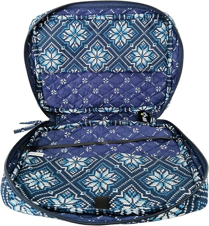 DIWI Quilted Bible Cover Extra Large Sizes 11.25 X 8.25 X 2.75 Good Book Case (XL, C1 Blue Pane)