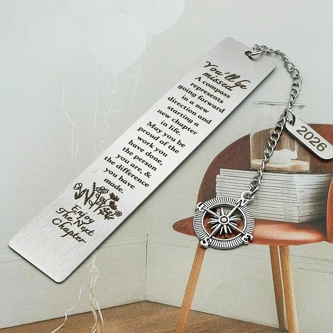 Coworker Leaving Gifts for Women Men Going Away Farewell Goodbye Gift for Coworkers 2026 Retirement Gift Compass Bookmark You Will Be Missed for Friends Boss Teacher Nurse Work Bestie