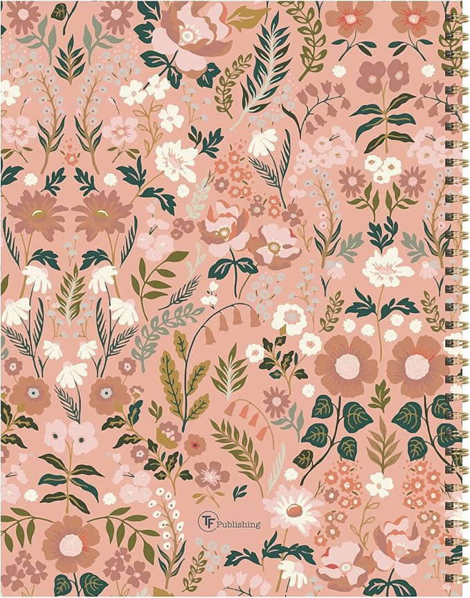 TF Publishing July 2026 - June 2027 Blooming Pink Large Weekly Monthly Planner