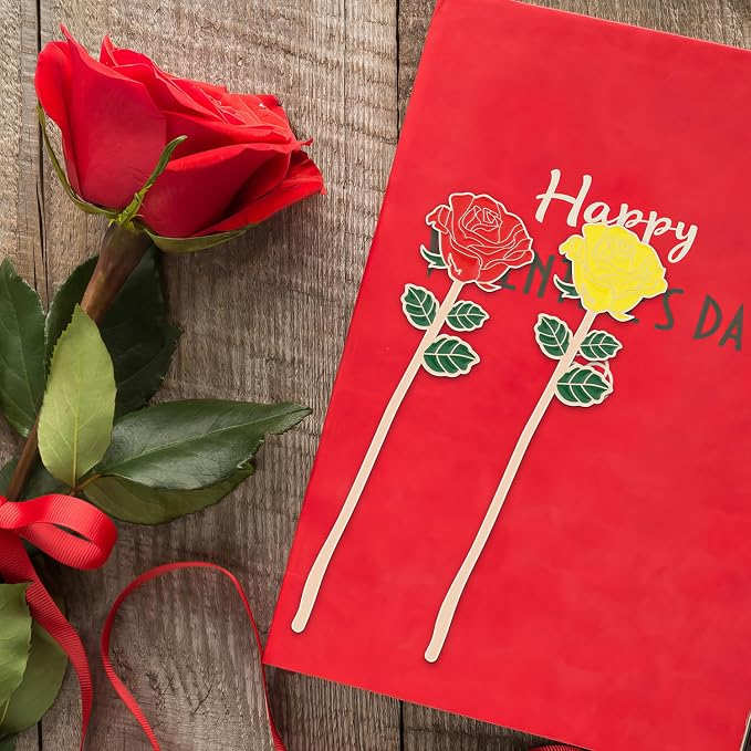 Metal Rose Bookmark Gift, Bookmarks for Women Mother's Day, Girlfriend and Friend Graduation, Teacher's Day, Thanksgiving, Cute Bookmarks GiftFor Book Lovers