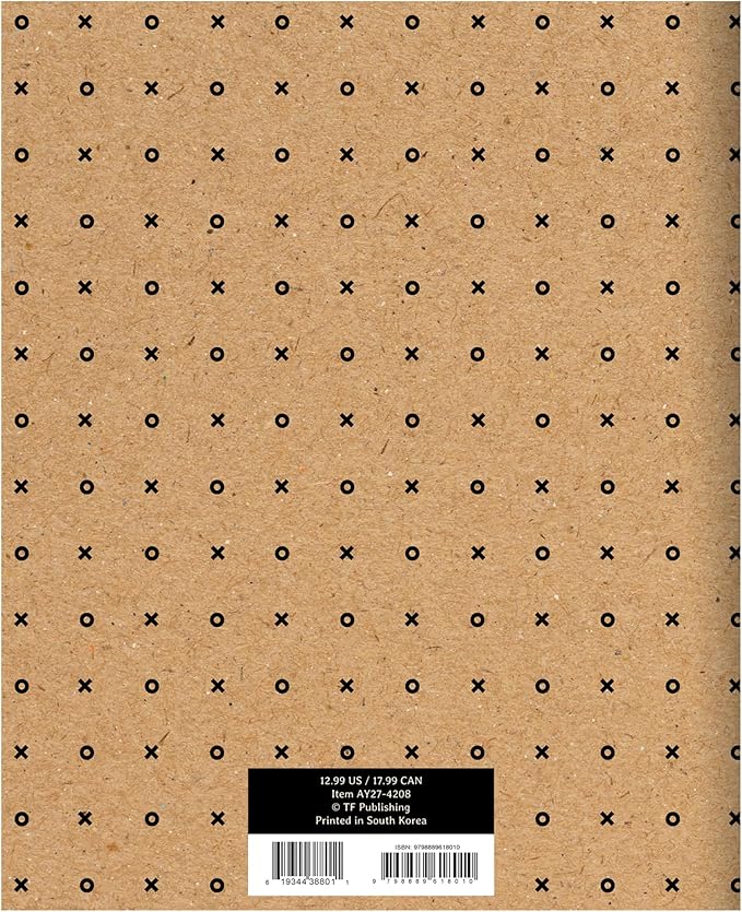 TF Publishing July 2026 - June 2027 Kraft Dot Medium Monthly Planner - 12 Month Academic Planner 2026-2027 with 2-Page Spreads, Monthly Calendar Grids and Planning Prompts - 6.5 in x 8 in