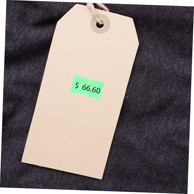 5000pcs Price Tag Paper for Retail Stores Self-Adhesive Cost Marker Labels Easy to Install and Remove for Supermarkets and Food Stores Fluorescent