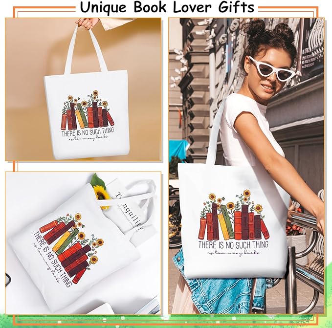 12PCS Gifts for Book Lovers-Book Lovers Gifts for Women, Bookish Gifts for Readers, Librarians, Bookworms, Mothers Day, Sunshine Box Birthday Gifts for Book Reading Lovers Book Themed Gifts for Women