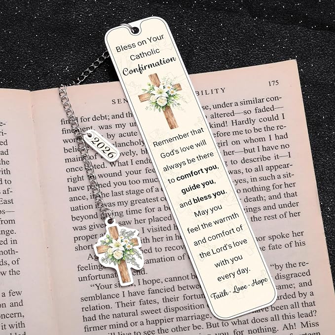 Confirmation Gifts for Teen Girls Boys - 2026 Confirmation Gifts for Teenage Boys Girls Christian Bookmark Gift for Kids Catholic Confirmations Gift Ideas Easter Basket Stuffers for Girl Boy 8-12