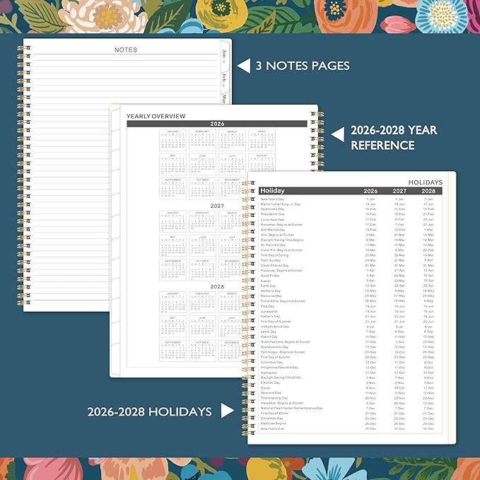 2026-2028 Monthly Planner - 2026-2028 Planner, Jul. 2026 - Jun. 2028, 9" x 11", 2 Year Plan with 24 Months Tabs, Monthly Calendar Planning