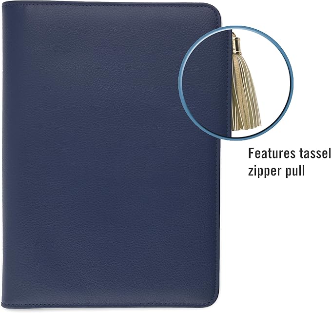 AT-A-GLANCE Weekly & Monthly Planner, Undated, 5-1/2" x 8-1/2", Pebble, Navy (6152-4001-58)
