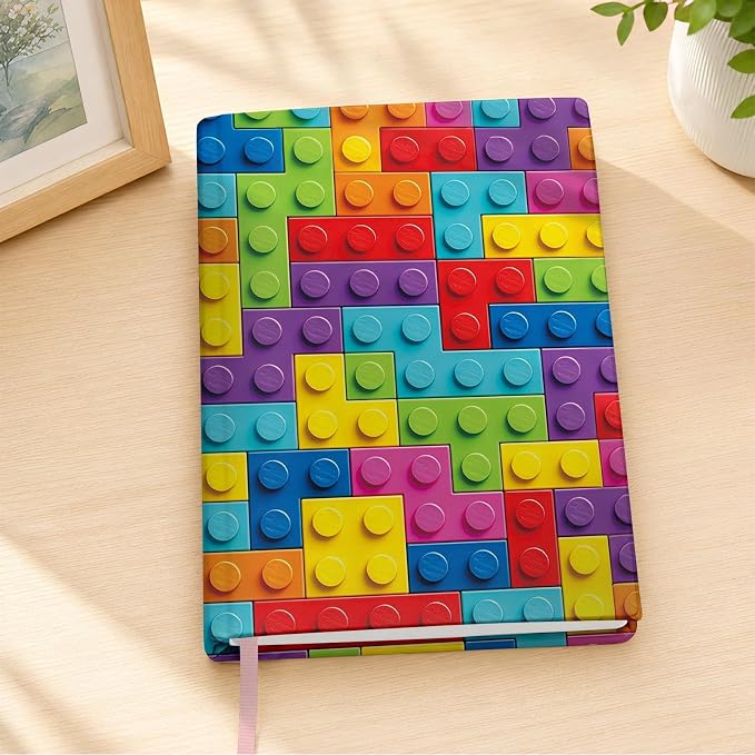 6 Pack Stretchable Book Covers, Jumbo Book Covers for Paperbacks Hardcover Books up to 9 x 11 Inches, Reusable Washable Protective Fabric Books Sleeves, Colorful
