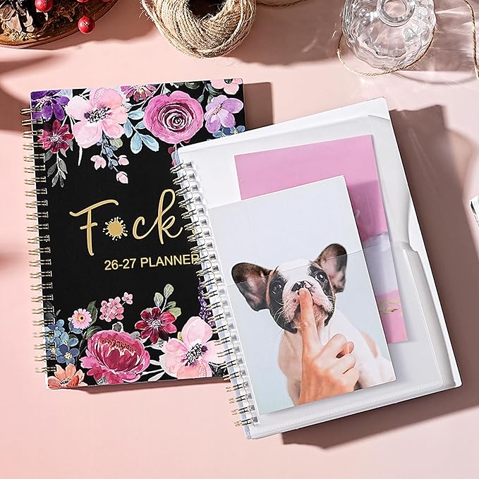 Planner 2026-2027, Fu-ck It Academic Planner 2026-2027 for Women, JULY 2026 - JUNE 2027, 6.5" x 8.5", 12-month Funn-y Weekly and Monthly Planner, 26-27 Calendar Planner with Badas-s Quotations, Colorful Tabs, Gifts for Women