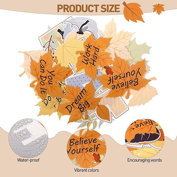 Funrous Fall Bulletin Board Decorations Classroom Fall Tree Maple Leaves Pumpkin Bulletin Board Set Be Leaf in Yourself Inspirational Quote Cutout Autumn Thanksgiving School Wall Decor(Pumpkin)