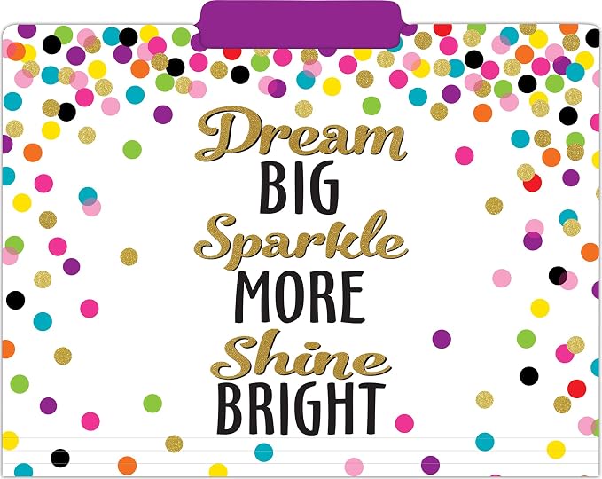 Teacher Created Resources Confetti File Folders