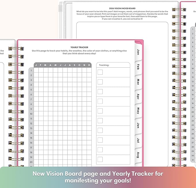 Blue Sky Gen Z 2026 Weekly and Monthly Planner Calendar, January 2026 - December 2026, 5" x 8", Flexible Cover With Zip Pouch, Durable Twin Wire Binding, Laminated Tabs, Storage Pocket, Capri